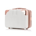 thumbnail image 2 of 14 inch Cosmetic Box Hand Luggage Organizer Makeup Case Small Mini Travel Suitcase Password Box Boarding Case With Metal corner 3, 2 of 6