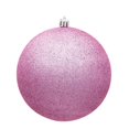 thumbnail image 1 of Vickerman N593079DG Boule de Noël 12 Po. Rose Pailletée avec Capuchon Percé, 1 of 3