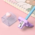 thumbnail image 4 of fheaev Color Pencil Sharpener Four-color Heart-shaped Rotating Hole Pencil Sharpener Transparent Tape Covered Pencil Sharpener, 4 of 6