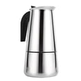 thumbnail image 2 of Moka Pot,Stainless Steel Percolator Moka Coffee Maker Coffee Maker Stove Convenient Use, 2 of 3