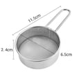 thumbnail image 3 of Aodebiao 304 Stainless Steel Fine Mesh Strainers for Kitchen, Colander-Skimmer with Handle, Sieve Sifters for Food, Tea, Rice, Oil, Noodles, Fruits, Vegetable, 3 of 6