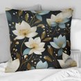 thumbnail image 1 of Designart "Refined Floral Grace In Ivory" Floral Throw Pillow - Traditional Pillow For Couch - Insert And Pillows Covers For Bedroom Decor, 1 of 5