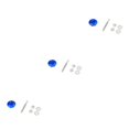 thumbnail image 2 of Ruiboury Lightweight Hood Lock For Car Modification Security Sleek Affordable blue DP16-32 3Set, 2 of 6