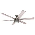 thumbnail image 1 of Honeywell Kaliza Ceiling Fan, Quiet Motor and Remote Control, 56", Matte Nickel, 1 of 9