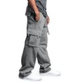 thumbnail image 3 of Men?s Urban Straight Leg Jogger Heavy Weight Fleece Cargo Pocket Sweat Pants, 3 of 4