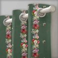thumbnail image 3 of Soimoi Polyester Crepe Fabric Leaves & Rose Panel Print Sewing Fabric Yard 42 Inch Wide, 3 of 5