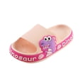 thumbnail image 1 of Kids Dinosaur Slippers Childrens Shoes Three-dimensional Cartoon Dinosaur Non-slip Soft-soled Slippers, 1 of 4