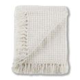 thumbnail image 1 of Bouclair Off White Basic Chenille Knit Throw 50x60 in (127x152 cm), 1 of 4