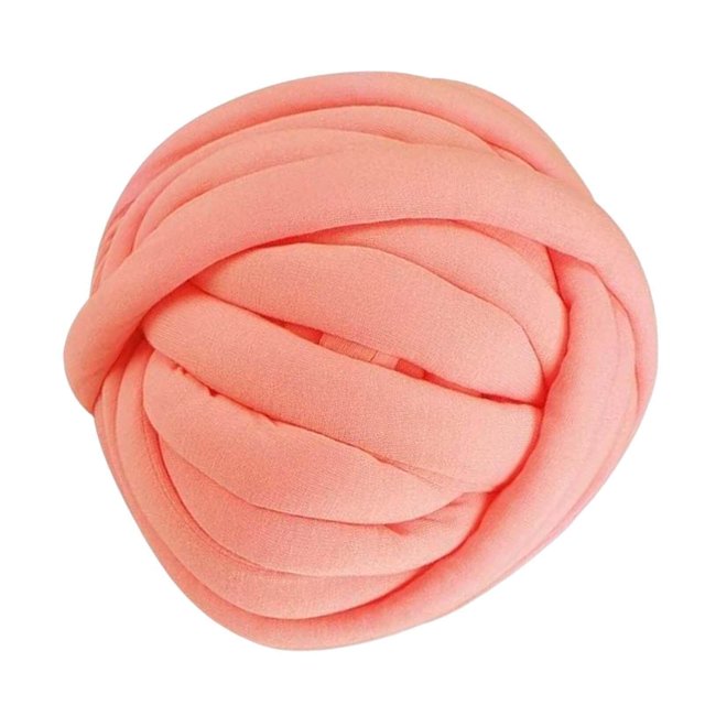 Baohd Chunky Wool Yarn Washable DIY Hand Knitting Yarn for Arm Knitted Blanket Mat Pink