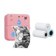 thumbnail image 1 of Imprimante Photo de Poche Imprimante d'Étiquettes Thermique Sans Fil 1080P Appareil Photo d'Impression Instantanée Compatible avec Téléphone Intelligent iOS Android Batterie Intégrée avec 3 Rouleaux Papier d'Imprimante pour Voyage Liste Étude Note Travail Mémo, 1 of 9