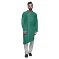 thumbnail image 1 of Atasi Kurta Pyjama Uni pour Hommes à Col Mandarin Kurta Pyjama Ethnique, 1 of 5