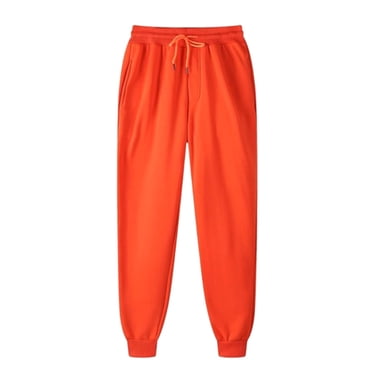 Linen Pants Women on Clearance Womens Solid Color Drawstring Sweatpants Jogger Pants Elastic Waisted Sweatpant Casual Active Workout Running Sports Trousers Womens Linen Pants Orange 3XL New