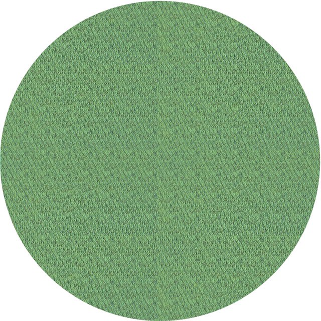Ahgly Company Machine Washable Indoor Round Transitional Green Area Rugs, 3' Round