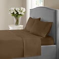 thumbnail image 1 of HLONK Fresh Linen 1200 Thread Count California King Size Deep Pocket Solid Cotton Sheet Set (California King, 1 of 3