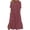 Wine, variant on Tumotour Summer Dress For Women Round Neck Loose Short Sleeve Long T-Shirt Dress Split Maxi Dress With Side Pocket Maxi Dress