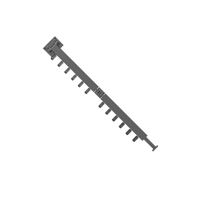 kurtrusly Extendable Clothes Rack Wall Mounted For Outdoor Folding Robust And Durable Maded Of Gauge Metal black Double fold