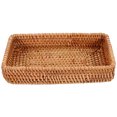 thumbnail image 1 of Panier en Rotin 1Pcs pour Rangement et Pique-Nique de Style Rustique 11.8X4.4X1.7in, 1 of 9