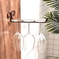 thumbnail image 3 of Wall Mounted Rack Metal and Glass Holder Shelf Efficient Storage Solution for Goblets and Stemware Ideal for Home Bars and Restaurants, 3 of 4