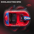 thumbnail image 4 of Aosom Auto Tamponneuse pour Enfants 6 V à Rotation 360° avec Musique, Klaxon et Lumières Rouge, 4 of 10