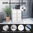thumbnail image 4 of AOBABO 3 Drawer Vertical Metal File Cabinet w/Lock, Fully Assembled, White, 4 of 11