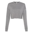 thumbnail image 1 of Bella Plus Canvas B53205076 Womens Cropped Crew Fleece, Deep Heather - Extra Large, 1 of 2