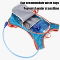 thumbnail image 3 of Aodebiao **Sac à Dos d'Hydratation Léger avec Réservoir d'Eau de 2 L, Sac Respirant pour Course, Vélo et Randonnée, Bandes Réfléchissantes et Sifflet de Survie pour Marathon de Sports de Plein Air**, 3 of 6