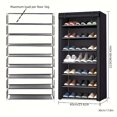 thumbnail image 5 of 1pc 7-tier Foldable dust cover Shoe cabinet, Durable Large Shoe Rack, Household, 5 of 5