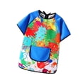 thumbnail image 2 of Lipstore Kids Art Smock Children Artist Painting Apron for Art Class Drawing Handwork Blue M, 2 of 8