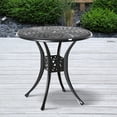 thumbnail image 2 of Outsunny 30-inch Round Patio Dining Table, Black, 2 of 10