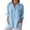 Blue, variant on Long Sleeve Linen Shirt - Classic Button-Down Blouse (Black/White/Navy, S-XXL) | Yubnlvae | Women Button down Shirts Cotton Linen Blouse Tops Long Sleeve Collar (White | L)