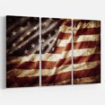 thumbnail image 3 of Designart Canvas Artwork Print, 36x28-3 Panels, Red/White/Blue, 3 of 3