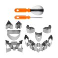 thumbnail image 1 of GUOOL Pumpkin Carving Tools Pumpkin Carving Set Professional Stainless Steel Stencils 12PCS, 1 of 9