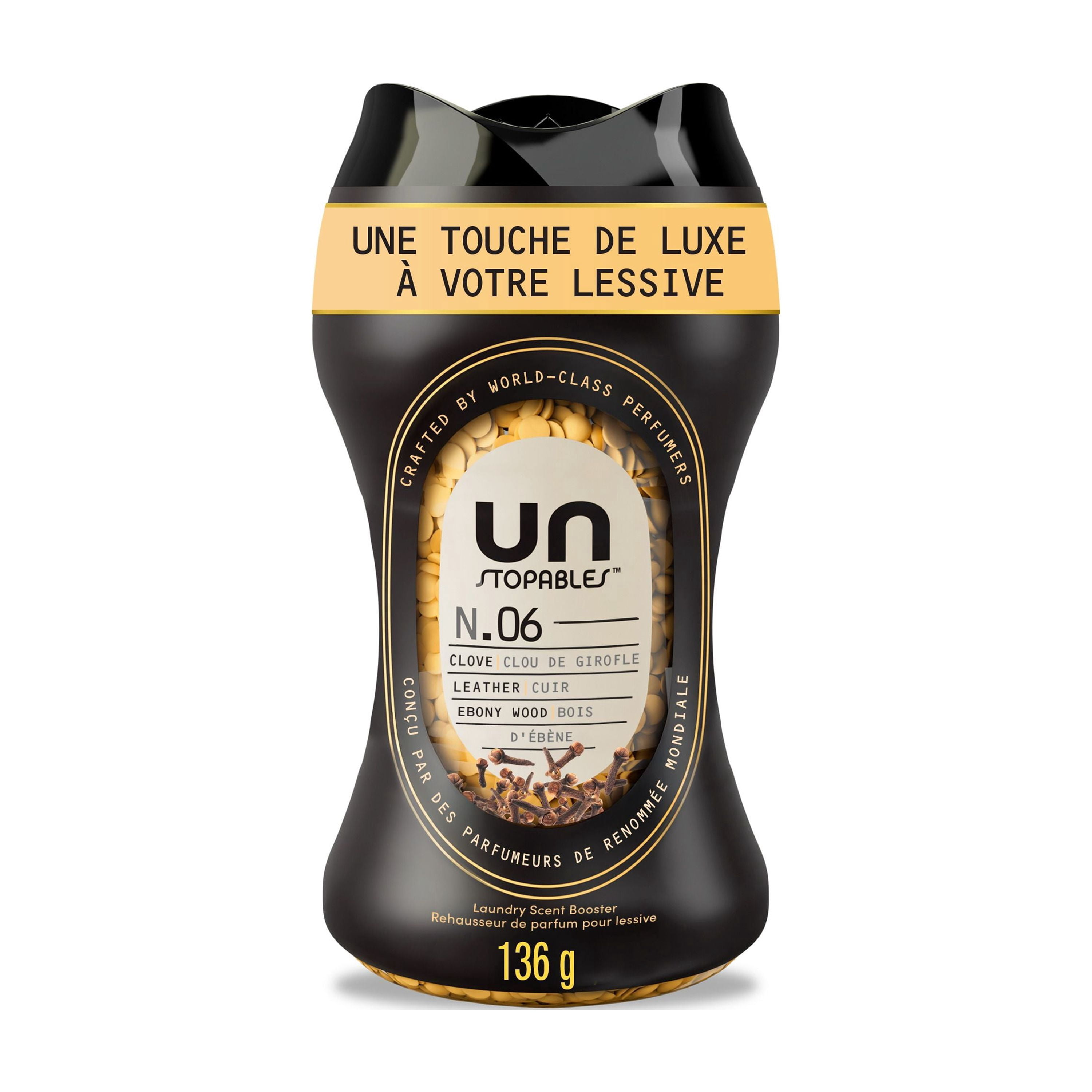Downy Unstopables Unlimited Collection In-Wash Laundry Scent Booster Beads, No. 06, Fine Fragrance, Long-Lasting Fresh Scent Beads, 136 g