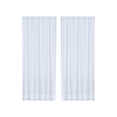 thumbnail image 2 of Fiudx White Semi-Sheer Curtains | 1 Panel 83X52 Inches | Double String Rod Pocket Sheer Curtains | Light Filtering Polyester Fabric for Living Room & Bedroom, 2 of 6