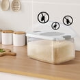 thumbnail image 3 of Food Containers Food Airtight Food Storage Containers Food Storage Large Volume Storage Containers For Cereal Rice Kitchen Meal Prep Containers Reusable Glass Fruit Containers for Fridge Kids Lunch, 3 of 3