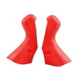 thumbnail image 2 of Lipstore 2 Pieces Bike Brake Levers Hoods Protector Anti Slip Bike Brake Handle Cover Red, 2 of 8