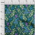 thumbnail image 2 of oneOone Tissu Polyester Spandex Vert Foncé Tissu Floral pour Robe Tissu Imprimé Tissu au Mètre 56 Pouces de Large, 2 of 4