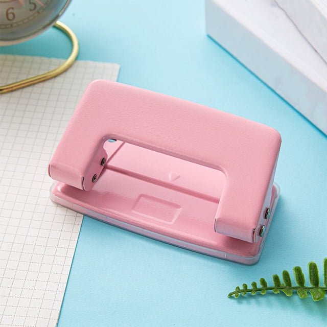 Fwttom Hole Puncher, Mini Small Hole Punch 8 Sheet Paper Punch Capacity Multi-Hole Punch Compact & Portable Size Suitable for Office Use Or Gifts for Students