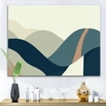 thumbnail image 1 of Designart Abstract Geometric Landscape With Hills Canvas Wall Art, 1 of 4