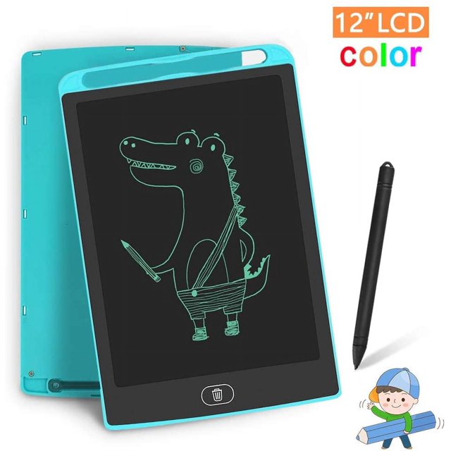 LCD Writing Tablet, 12 Inch Colorful Writing Board, Electronic Doodle Pads Drawing Board Gift for Kids Boy Girl Presents for Students