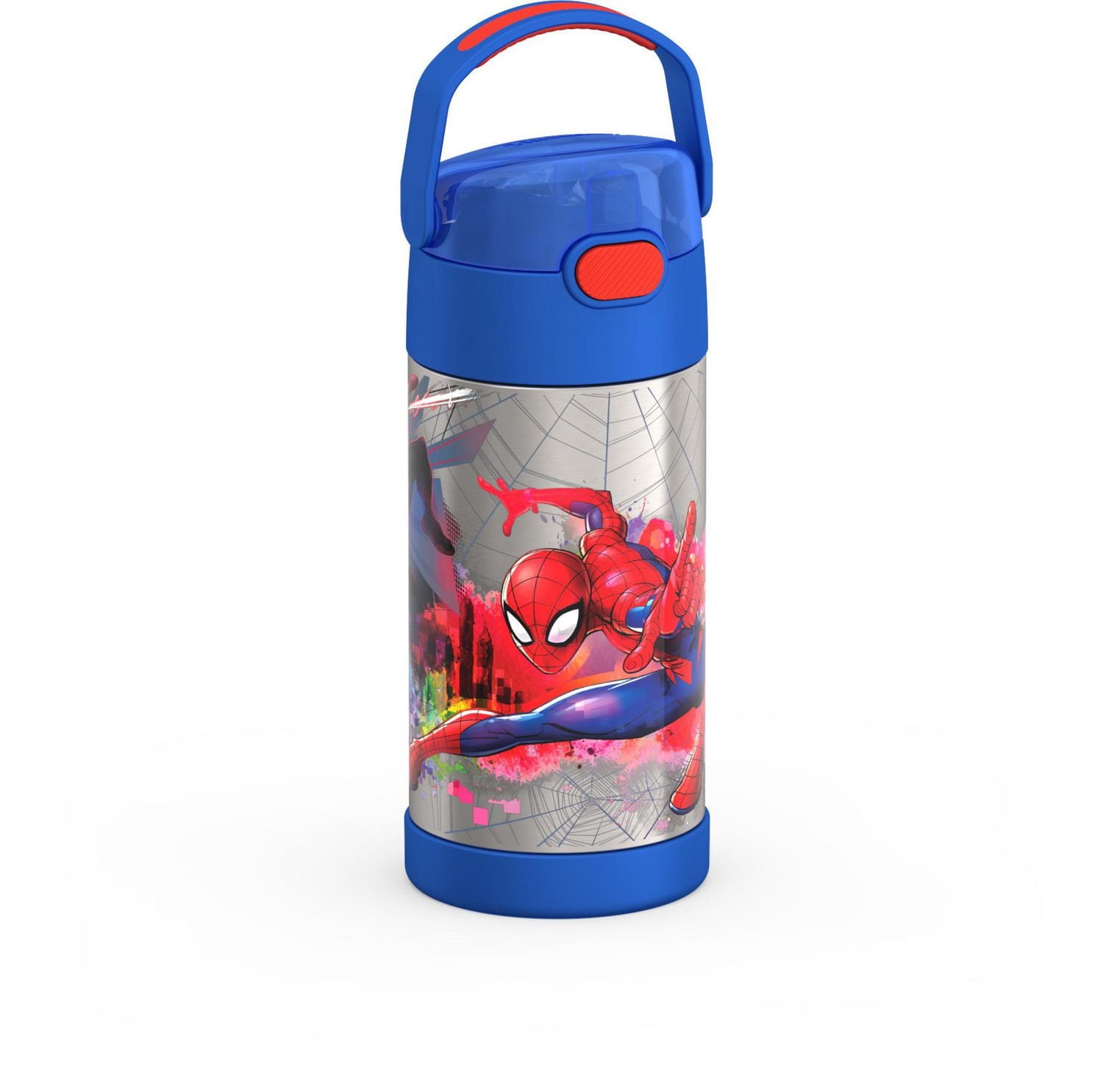Thermos Kids Bouteille d'eau isolée sous vide avec paille rabattable, 355 ml, Bluey