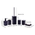 thumbnail image 3 of Bath Deals!Bathroom Accessories Set Complete,Boho Bath Ensemble Decorative Countertop and Housewarming Gift,6 Piece Bathroom Accessory Set with Soap Dispenser Pump Toothbrush Tumbler and Soap Dish, 3 of 7
