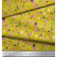 thumbnail image 3 of Soimoi Silk Fabric Flower Watercolor Printed Fabric 1 Yard 42 Inch Wide, 3 of 3