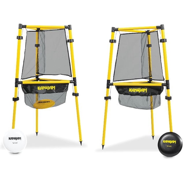 Kan Jam Ultimate Disc Golf (2) paniers de disc golf, (1) driver de 170 g, (1) fer de 160 g, (1) putter de 150 g et sac de rangement