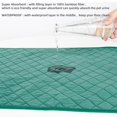 thumbnail image 3 of Pet Dog Potty Training Pad Reusable Washable Leak Proof Pee Pad Natural Bamboo Fiber Premium Waterproof Pad /Bed Mat Cleanup Training Soft Absorbent Protection Potty Mat Green Color S siz, 3 of 7
