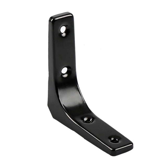 GUOOL Sturdy Floating Shelf Bracket, Space Saving DIY Bracket for Cafe Hotel Bar Decor Black 3Inch
