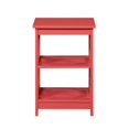 thumbnail image 4 of Convenience Concepts Omega Table d'Appoint avec Étagères, Fini Bois Rose Corail, 4 of 6