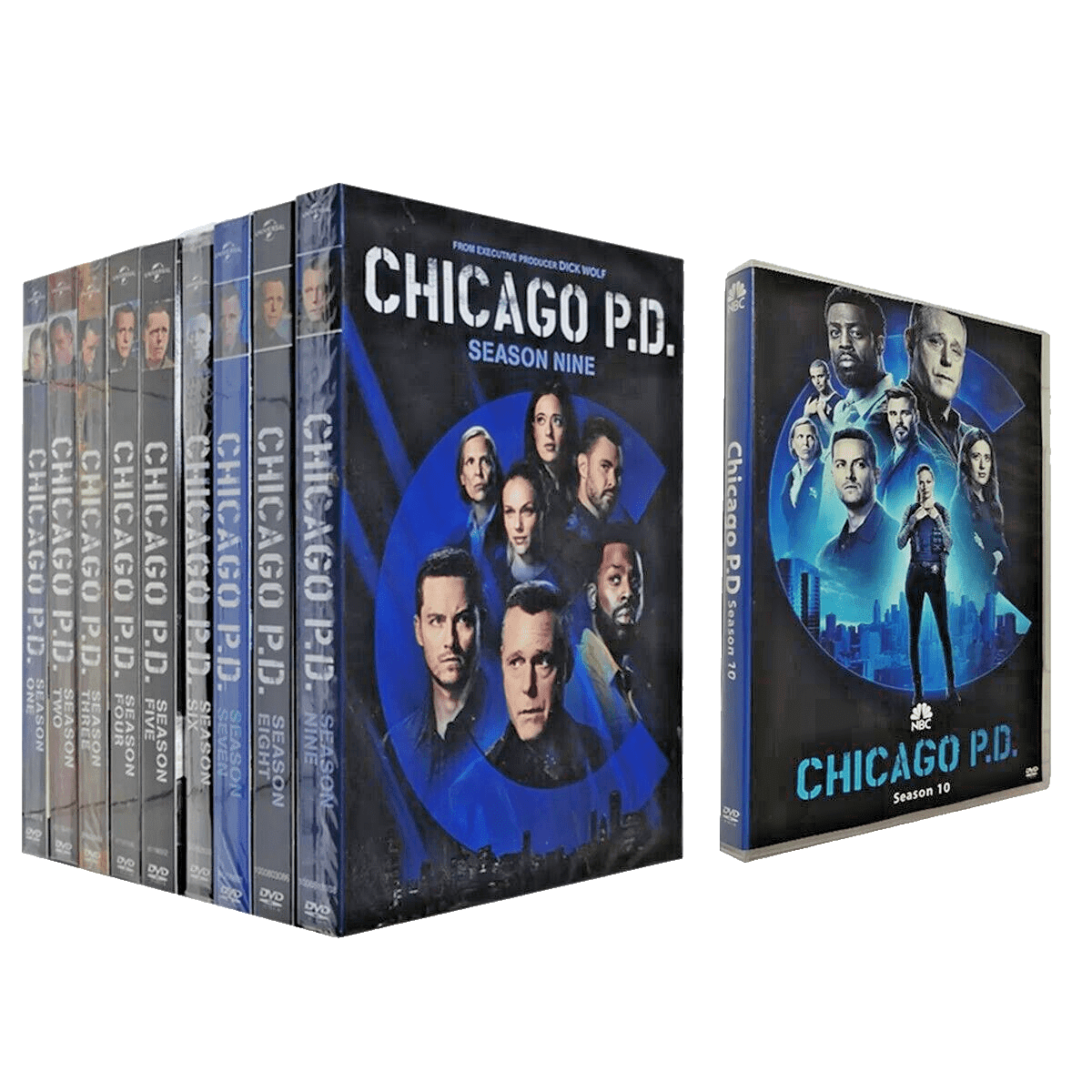 Chicago P.D. The Complete Seasons 1-10 [54-Disc DVD Collection] (Crime Drama, Police Procedure, Action, Compatible avec Tous les Joueurs DVD de la Région)