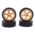 thumbnail image 1 of 4 Pcs RC Model Car Wheel Rim Simulation Upgraded Modification Vehicle Wheels Assembly Replacement for WLtoys K969 K979 K989 K999 Gold, 1 of 7