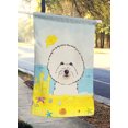 thumbnail image 2 of Carolines Treasures BB2085CHF Bichon Frise Été Plage Toile Maison Drapeau, 2 of 4